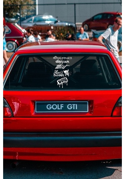 Oto Arka Cam Özel Yeni Kaliteli Kaliteli Sticker İngilizce Model 77 40 20 Cm