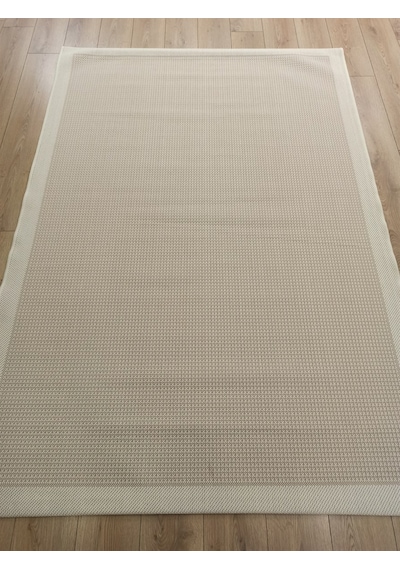 Çam Halı Sisal 9427 Krem / Bej Bordürlü Jüt Sisal Kilim