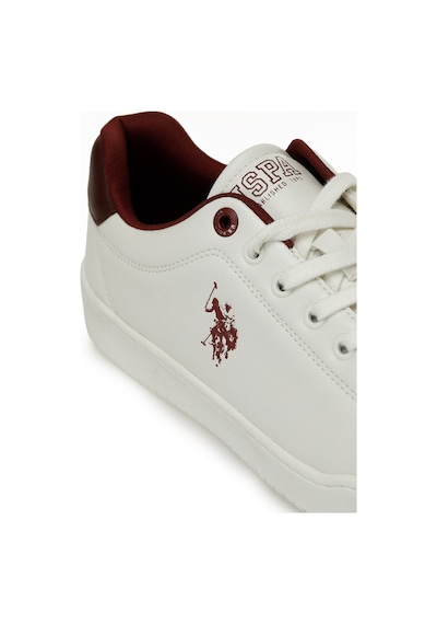 U.S. Polo Assn. U.s. Polo Assn. Palpı 5pr Beyaz Erkek Sneaker 000000000102032103 Beyaz-bordo
