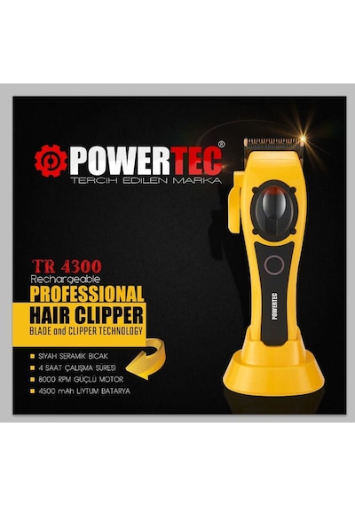 Powertec TR4300 Saç Kesim Makinesi Powertec TR4300 Saç Kesim Makinesi