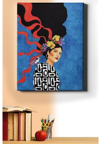 Webstyle Sayılarla Boyama Seti Kasnaklı Çağdaş Kadın 40 X 50 Cm