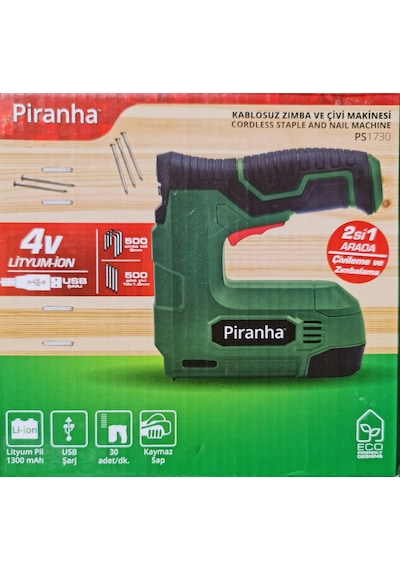 Piranha PS1730 Şarjlı Zımba ve Çivi Çakma Makinesi