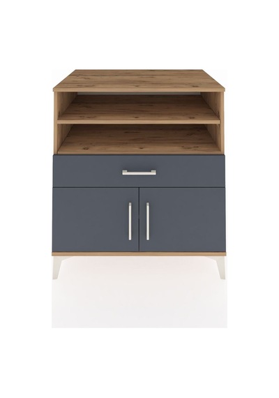 Kronos Şifonyer 3 Raflı Tek Çekmeceli 2 Kapaklı 88x59x96 Çam-... Çam