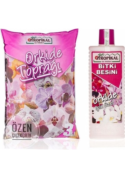 Özel Karışımlı 3L Orkide Toprağı ve Orkide Besini Vitamini