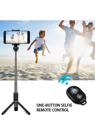 Bluetooth Uzaktan Kumanda Deklanşör Düğmesi Selfie Tıklama Ağırlığı Tüm Cihazlarla Uyumlu, Siyah Btctrol 22104334