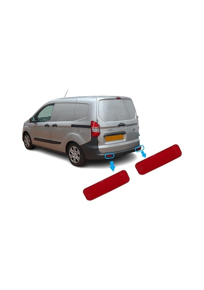 Ford Courier Arka Tampon Reflektörü Sağ-Sol Takım