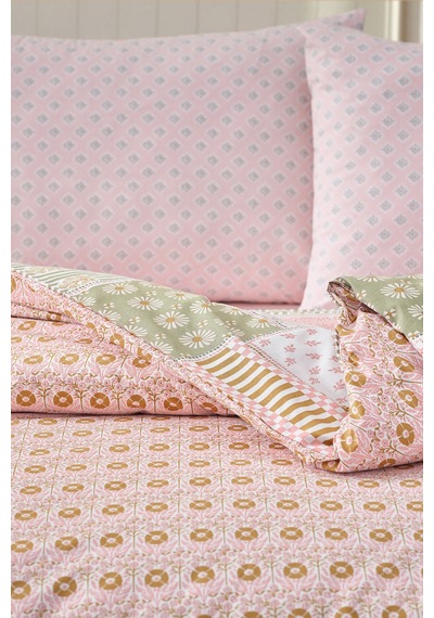 Doqu Home Boho Chic Spring Festıval-nevresim Takımı-tek-upsala Bej