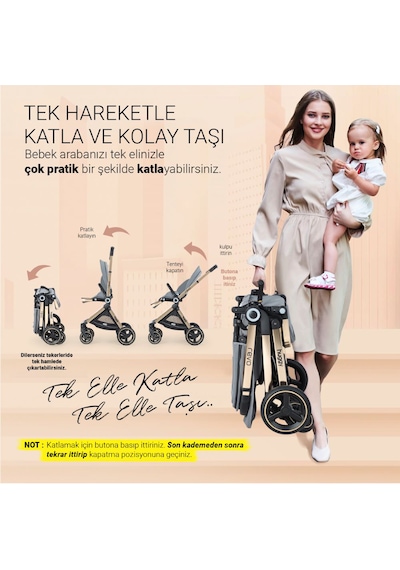 Huggy Revo 5 in 1 Travel Sistem Bebek Arabası Puset