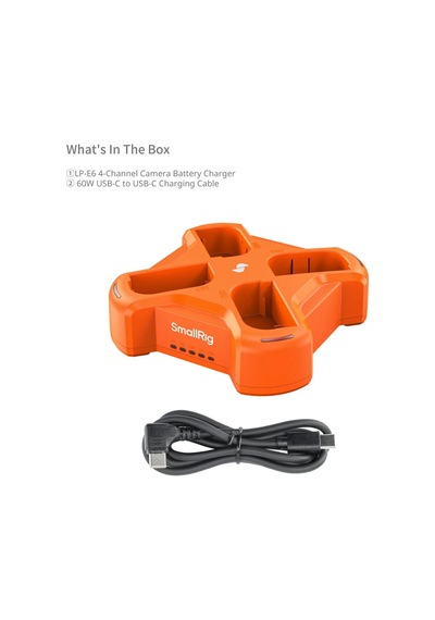 Smallrig 4838 Lp-e6nh 4 Kanallı Kamera Pil Şarj Cihazı