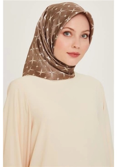 Armine Dj Saf İpek Eşarp 9207d S 31 Kahverengi