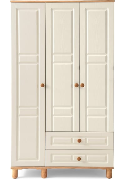Finike Mdf 3 Kapılı Dolap - Krem