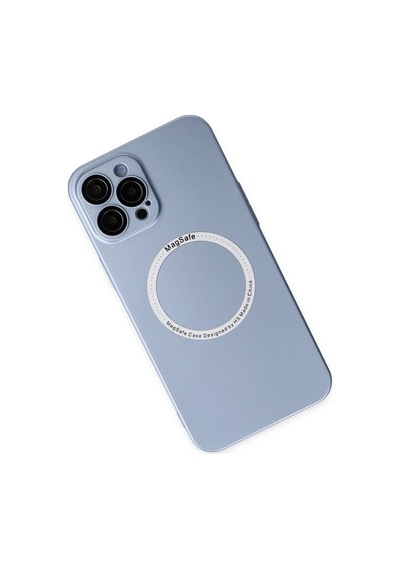Apple İphone 12 Pro Kılıf Jack Magneticsafe Lens Silikon - Sierra Blue 0.2M-Çok Renkli