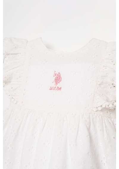 U.S. Polo Assn. U.s. Polo Assn Kız Bebek Elbise Beyaz-2788