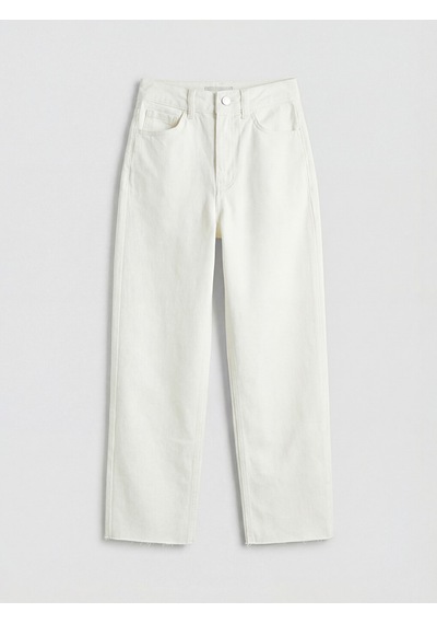 Lcw Modest Ekru Regular Fit Kadın Jean Pantolon