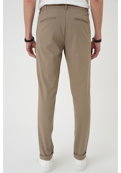 Efor Comfort Fit Beli Lastikli Bej Jogger Pantolon P 1184 Bej