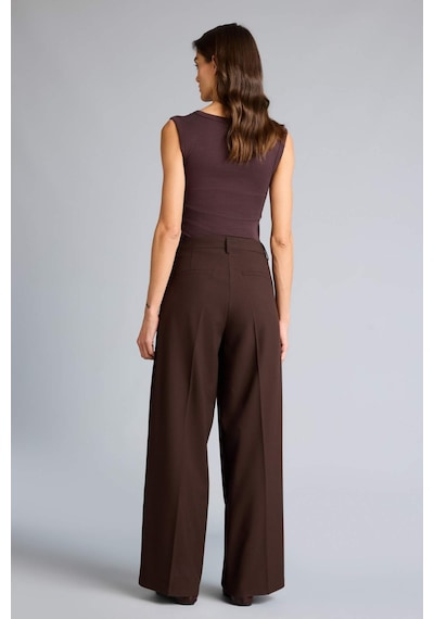 Defacto Straight Fit Yüksek Bel Düz Paça Pantolon G7825ax26spbn340 Kahve-bn340
