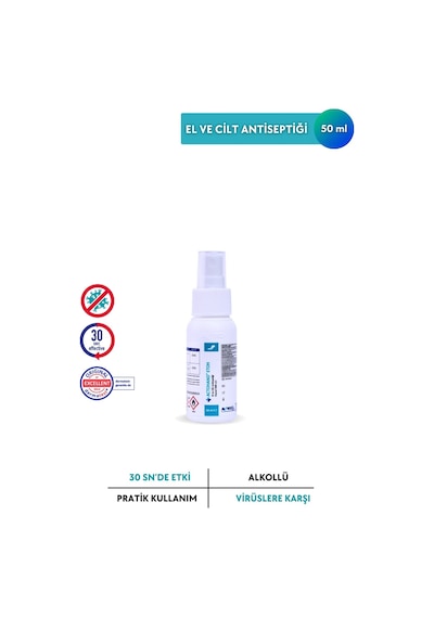 Actohand Etoh 50 Ml El Ve Cilt Antiseptiği - Etanol 80 % V/v