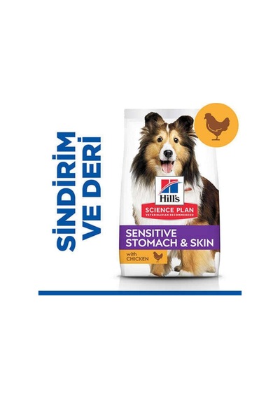 Hill's Scıence Plan Sensitive Skin Tavuklu Orta Irk Yetişkin Köpek Maması 14 Kg