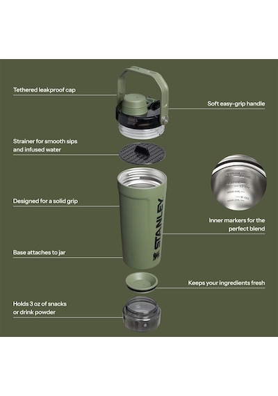 Stanley The Activate Shaker 0.6l / 20oz / Haki Haki