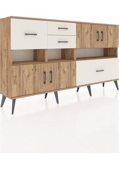 Arges Konsol 5 Raflı 4 Çekmeceli 4 Kapaklı 176x30x99 Çam-çam/aytaşı Atlas Çam/aytası - Atlas Çam Arges Konsol 5 Raflı 4 Çekmeceli 4 Kapaklı 176x30x99 Çam-çam/aytaşı Atlas Çam/aytası - Atlas Çam