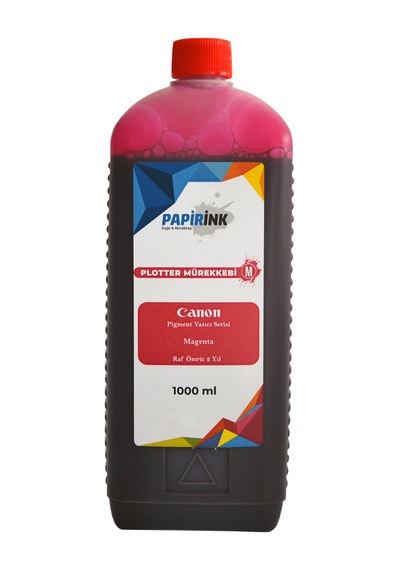 Papirink Canon Uyumlu Plotter Mürekkebi 1000 gr Pigment Magenta
