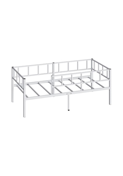 Zenit Metal Karyola Beyaz, Korkuluklu Karyola, Daybed, Ölçü Seçe Tek Kişilik