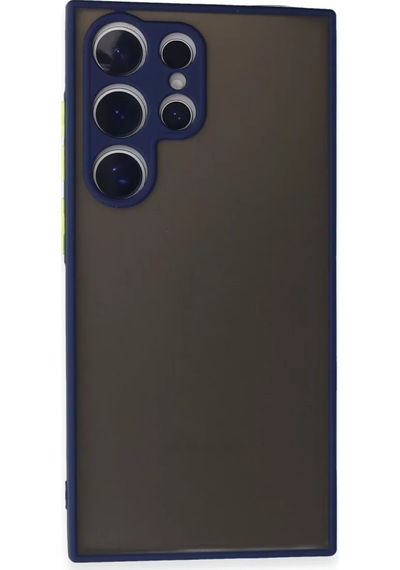 Newface Samsung Galaxy S24 Ultra Kılıf Montreal Silikon Kapak - Lacivert