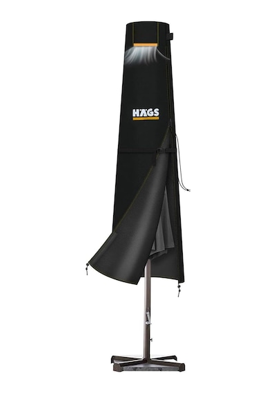 Bahçe Şemsiye Kılıfı, Veranda Parasol Konsol Şemsiyesi Brandası, Koruma Örtüsü, Su Geçirmez, Hava Koşullarına Dayanıklı Bahçe Gölgelik Güneşlik Örtüsü 190-30/50 Cm Siyah