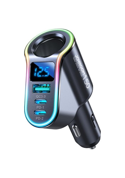Joyroom 150w 4 Port Led Ekranlı Araç Şarj