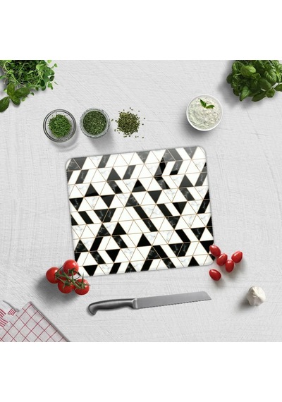 Tr Black Gold Cam Kesme Tahtası 29cm X 34cm Genel
