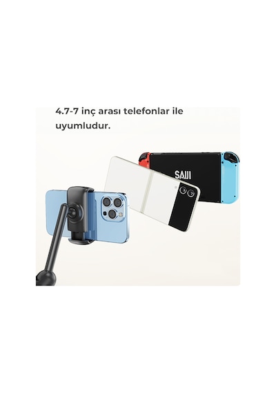 Bix Saiji Ivy 4 Telefon Tutucu Yatak Ve Masa İçin 360 Dönebilir Ayarlanabilir Telefon Standı