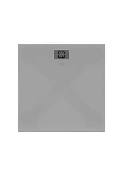 Ers Sinbo Sbs-4451 Dijital - Pilli Gri Cam Banyo Baskül Terazi Tartı Lcd Ekran 180kg/100gr 26x26cm