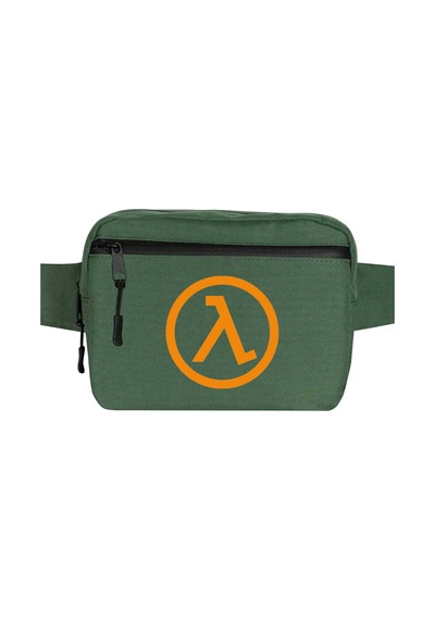 Half Life Logo Yeşil Bel Çantası