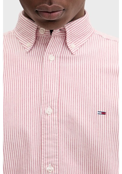Tommy Jeans Erkek Gömlek Dm0dm20668 Xl0 Kırmızı Kırmızı