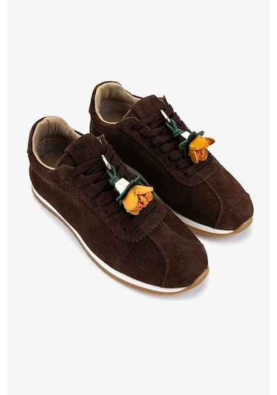 Valmenti Kadın Hakiki Deri Kahverengi Süet Sneakers & Spor Ayakkabı 1009 182 Bn Ayk Y26 Kahve Suet
