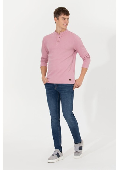 U.S. Polo Assn. Erkek Sweatshirt 50253447-vr033 Pembe