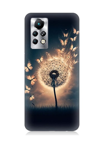İnfinix Note 11 Pro Uyumlu Üfleyen Çiçek Desenli Silikon Kılıf