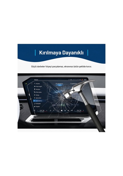 Bmw İx3 Uyumlu 2026 Model 17.9 İnç Multimedya Navigasyon 9h Nano Ekran Koruyucu