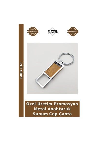 Özel Üretim Promosyon Metal Anahtarlık Sunum Cep Çanta
