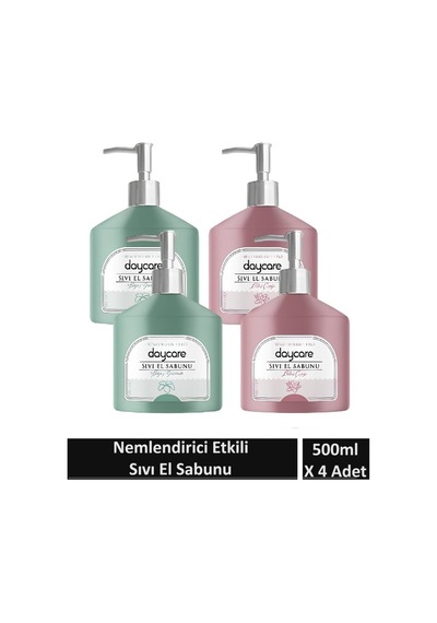 Nemlendirici Etkili Sıvı Sabun Lotus Çiçeği Ve Beyaz Yasemin Kokulu 500 Ml X 4 Adet