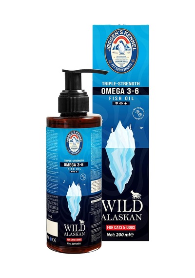 Jorgens Kennel Kedi Ve Köpek Için Doğal Omega 3-6 Wild Alaskan Triple Strength Balık Yağı I Fish Oil