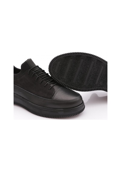 Dgn 1502 Erkek Bağcikli Sneakers Ayakkabi Siyah