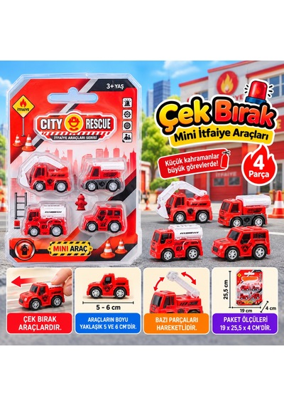 Northcity Çek Bırak Mini İtfaiye Araçları Bx Standart