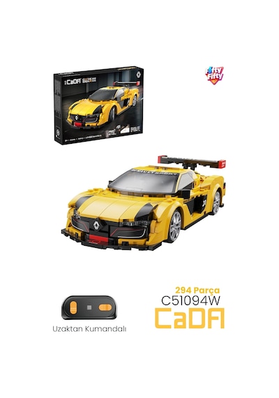 Cada Uzaktan Kumandalı Renault Sports 1:20 C51094w 294 Parça Oyuncak Yapım Seti Blok Araba