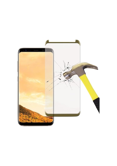 Samsung Uyumlu Galaxy S8 Plus Tam Kaplayan Kavisli Cam Ekran Koruyucu