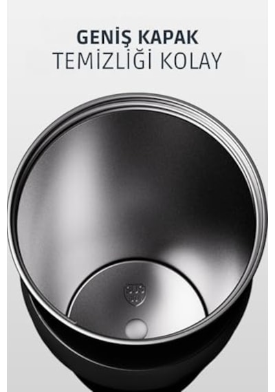 Lüks Çelik Termos Bardak - Çift Yalıtımlı Pipetli Mug - Mat Siyah-sıcak-soğuk Açık Beyaz