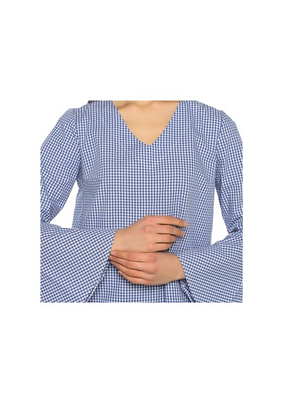 Bulalgiy Kadın Mavi Bluz - Bga059021 Bulalgiy Kadın Mavi Bluz - Bga059021