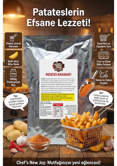 Patates Baharatı 3000 G X 6 Adet - 1 Koli Koli Bazlı Avantaj Paketi
