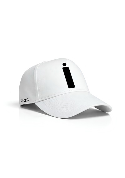 Ogc İ Harfi Unisex Şapka Beyaz