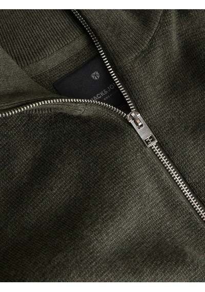Jack & Jones Jprmılano Stıtch Knıt Half Zıp Sn Rosin Çok Renkli